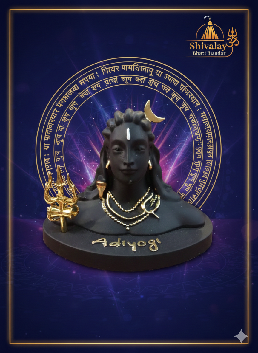 कार डैशबोर्ड के लिए आदियोगी मूर्ति PVC SHRAMIK 