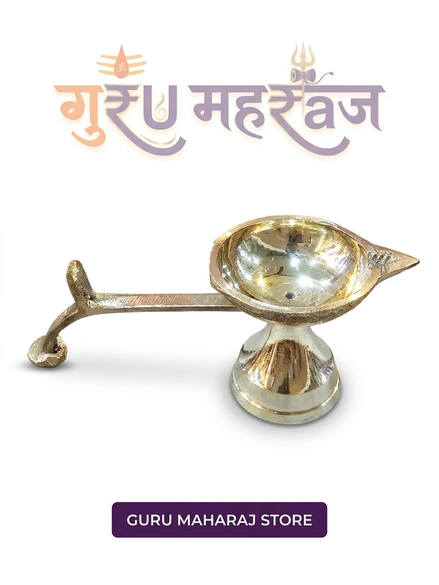 1 बत्ती आरती पीतल