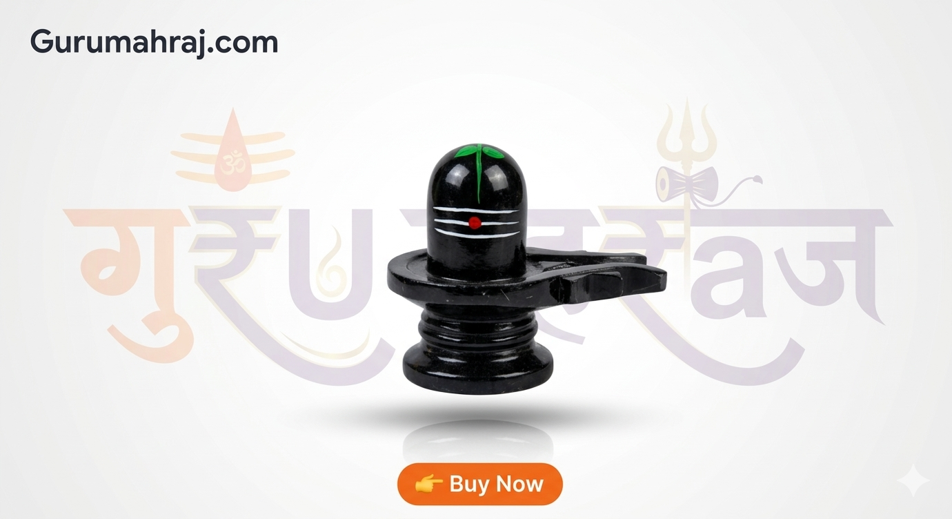 शिवलिंग पिंडी ब्लैक PVC SHRAMIK Murti